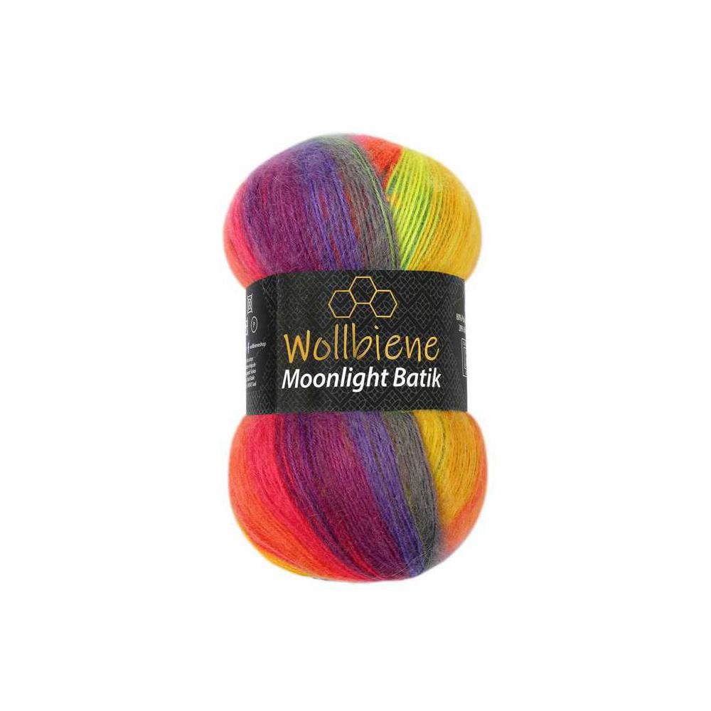 Wollbiene Moonlight Batik Acrylic Wool Yarn 2600 Rainbow